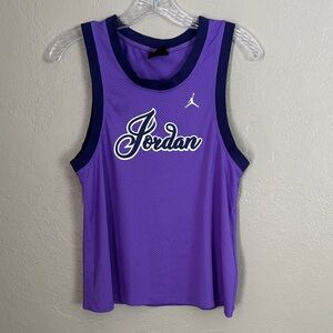 Air Jordan Womens Jersey Tank Top Size Small Purple